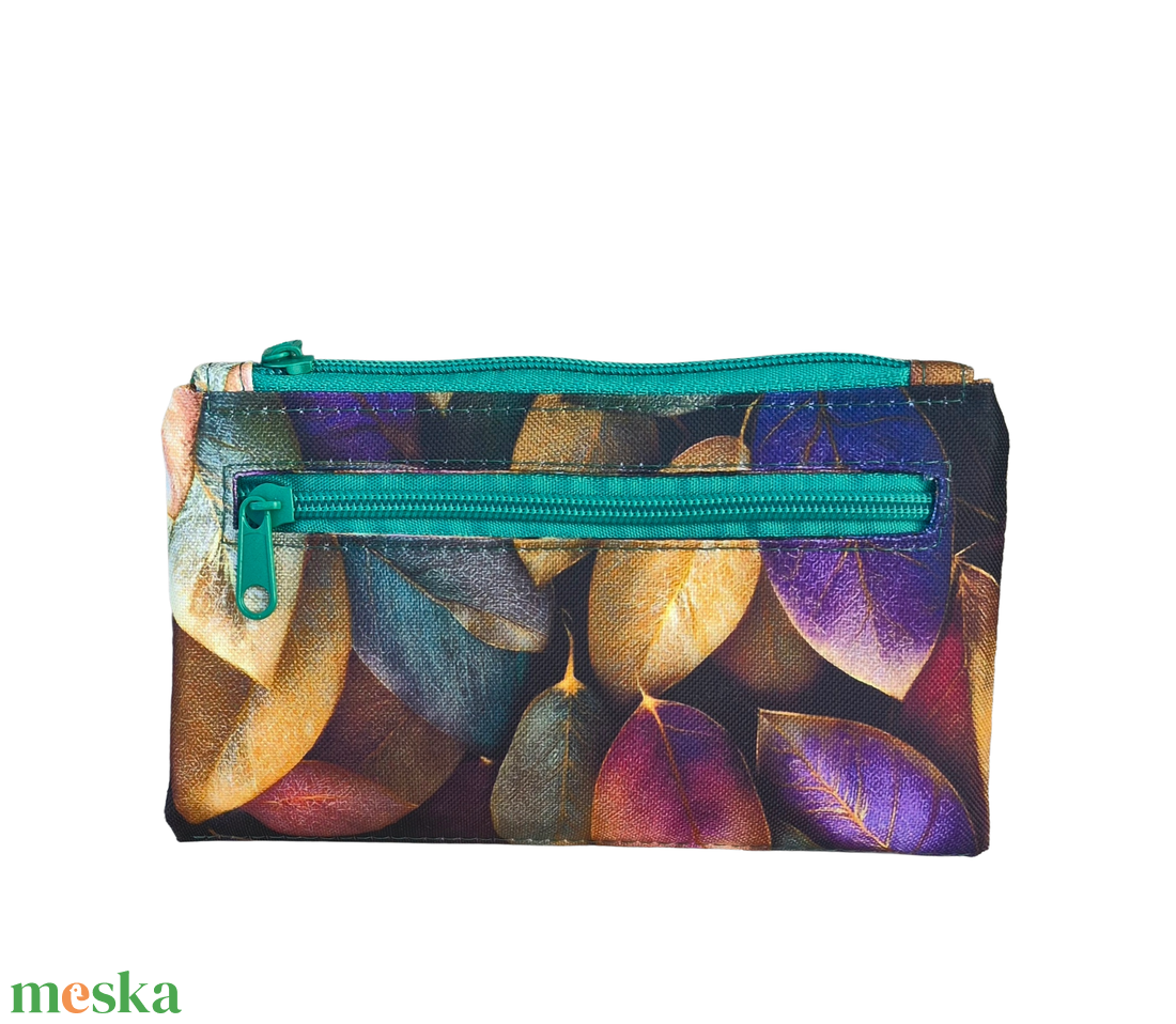 Színes levelek női pénztárca - táska & tok - pénztárca & más tok - pénztárca - női pénztárca - Meska.hu