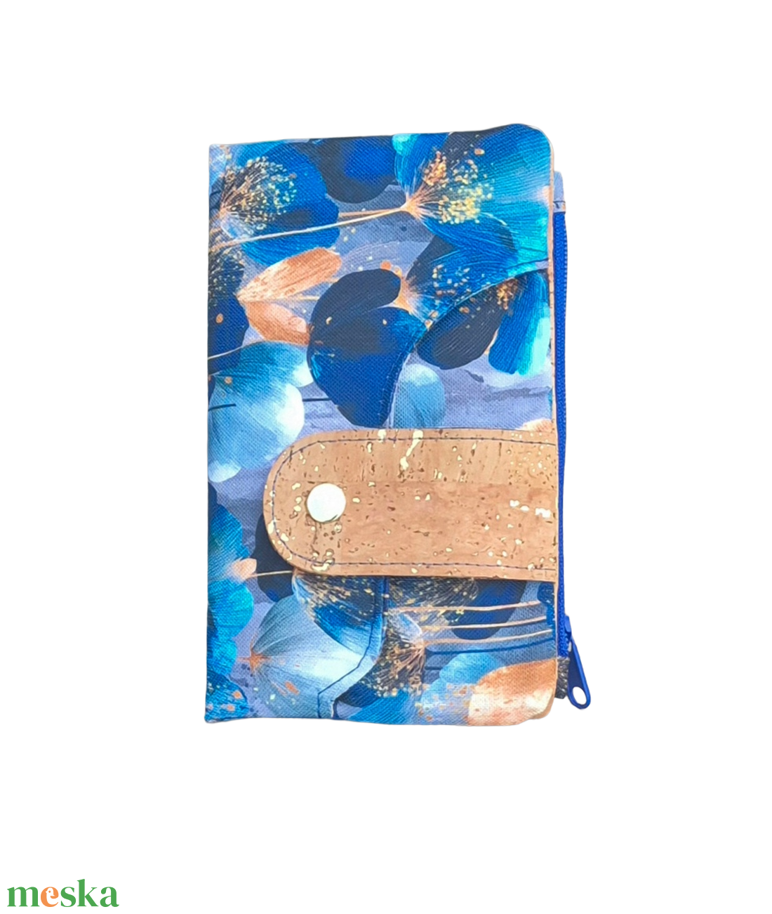 Kék pipacsok pénztárca - táska & tok - pénztárca & más tok - pénztárca - női pénztárca - Meska.hu