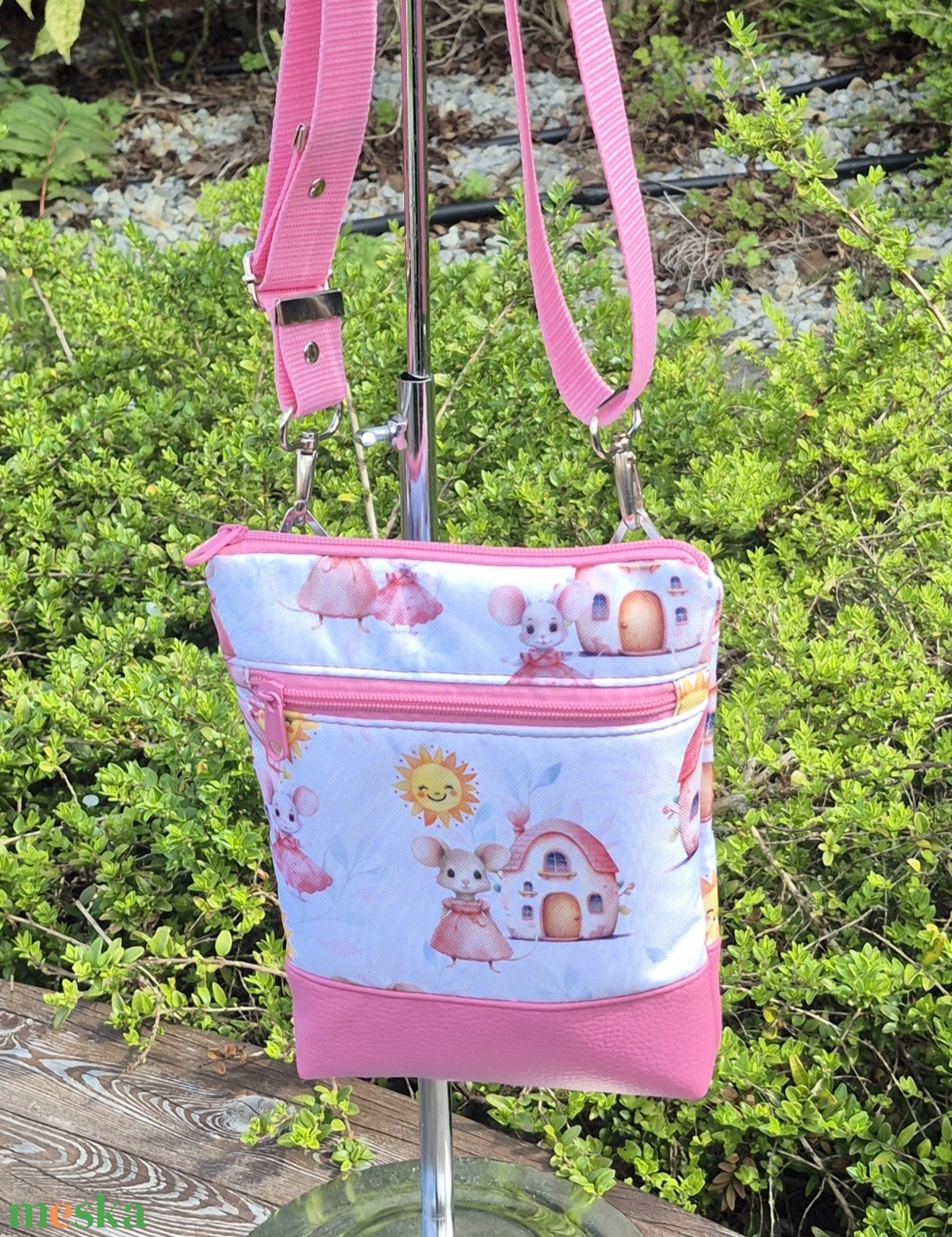 Oldaltáska kislányoknak - egérke - táska & tok - kézitáska & válltáska - válltáska - Meska.hu