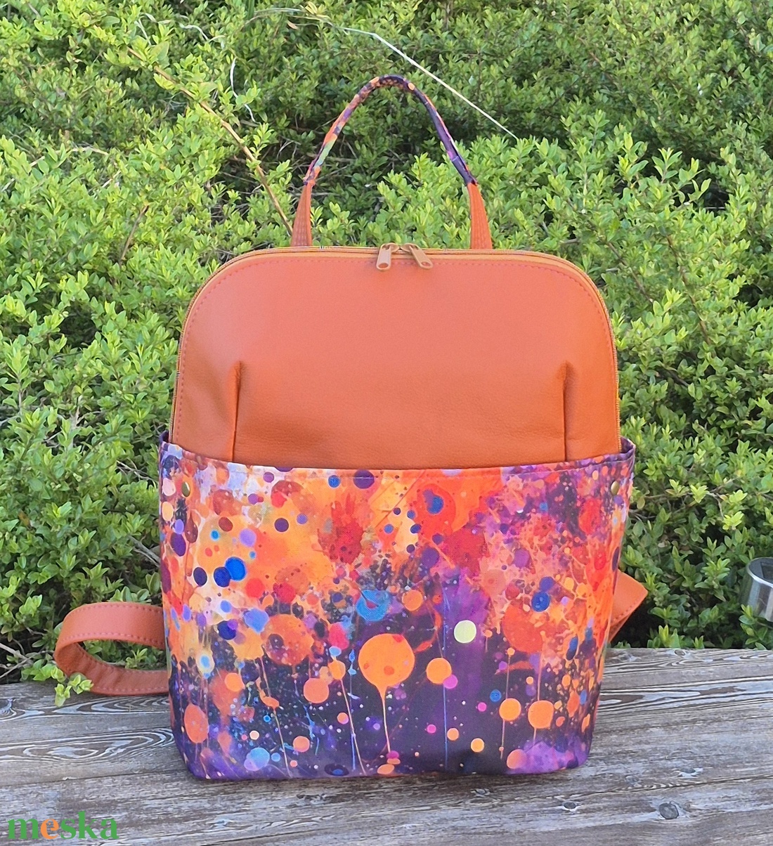 Inky téglavörös női hátizsák - táska & tok - hátizsák - hátizsák - Meska.hu