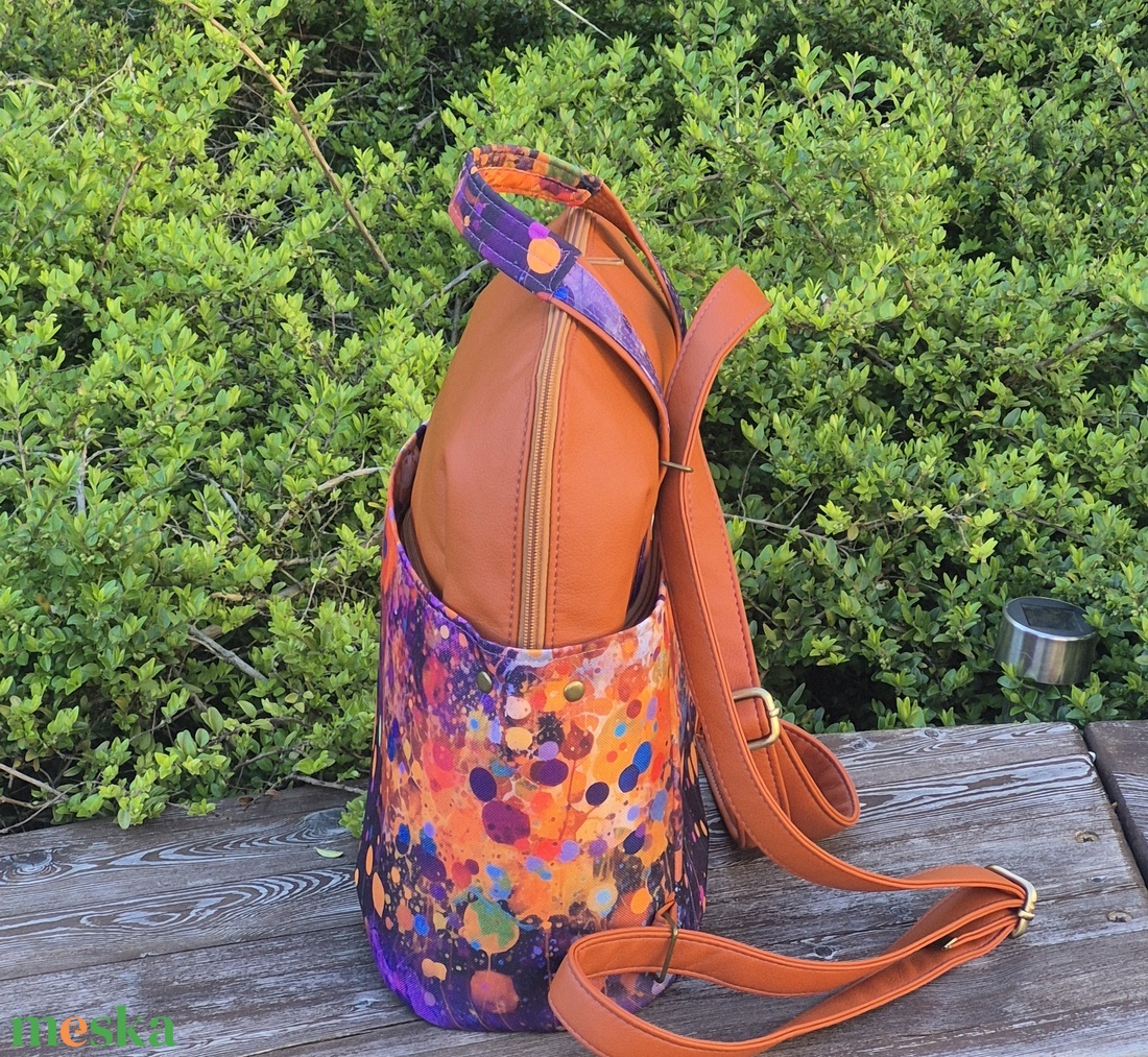 Inky téglavörös női hátizsák - táska & tok - hátizsák - hátizsák - Meska.hu