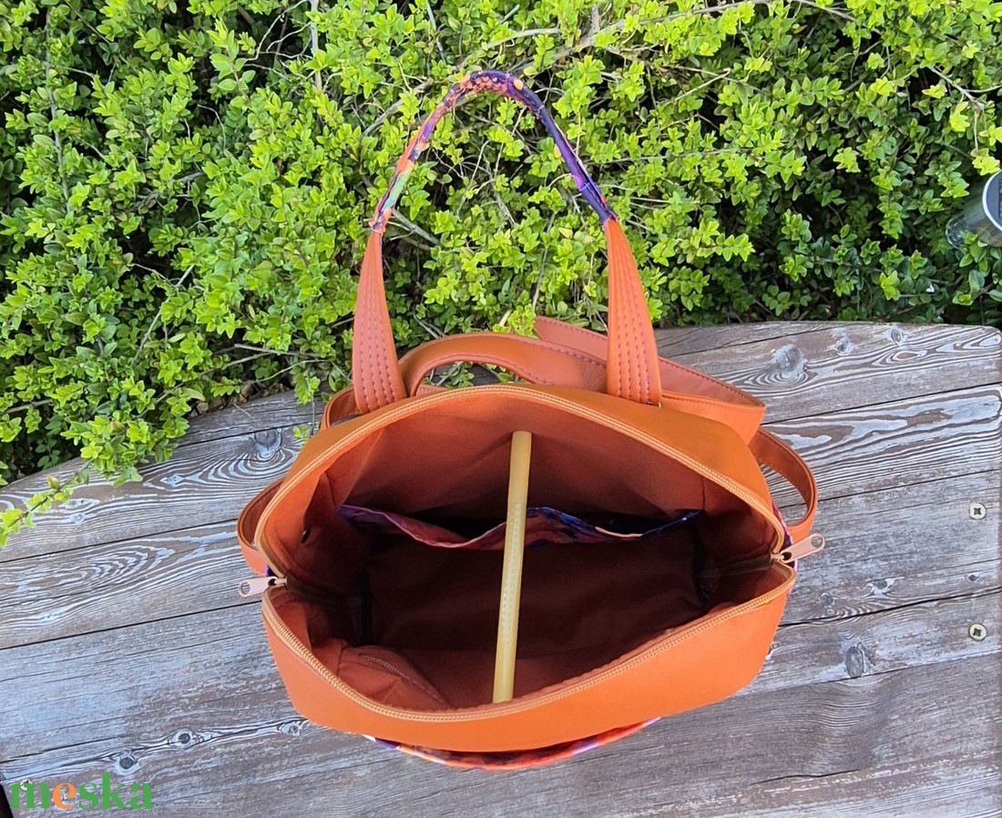 Inky téglavörös női hátizsák - táska & tok - hátizsák - hátizsák - Meska.hu