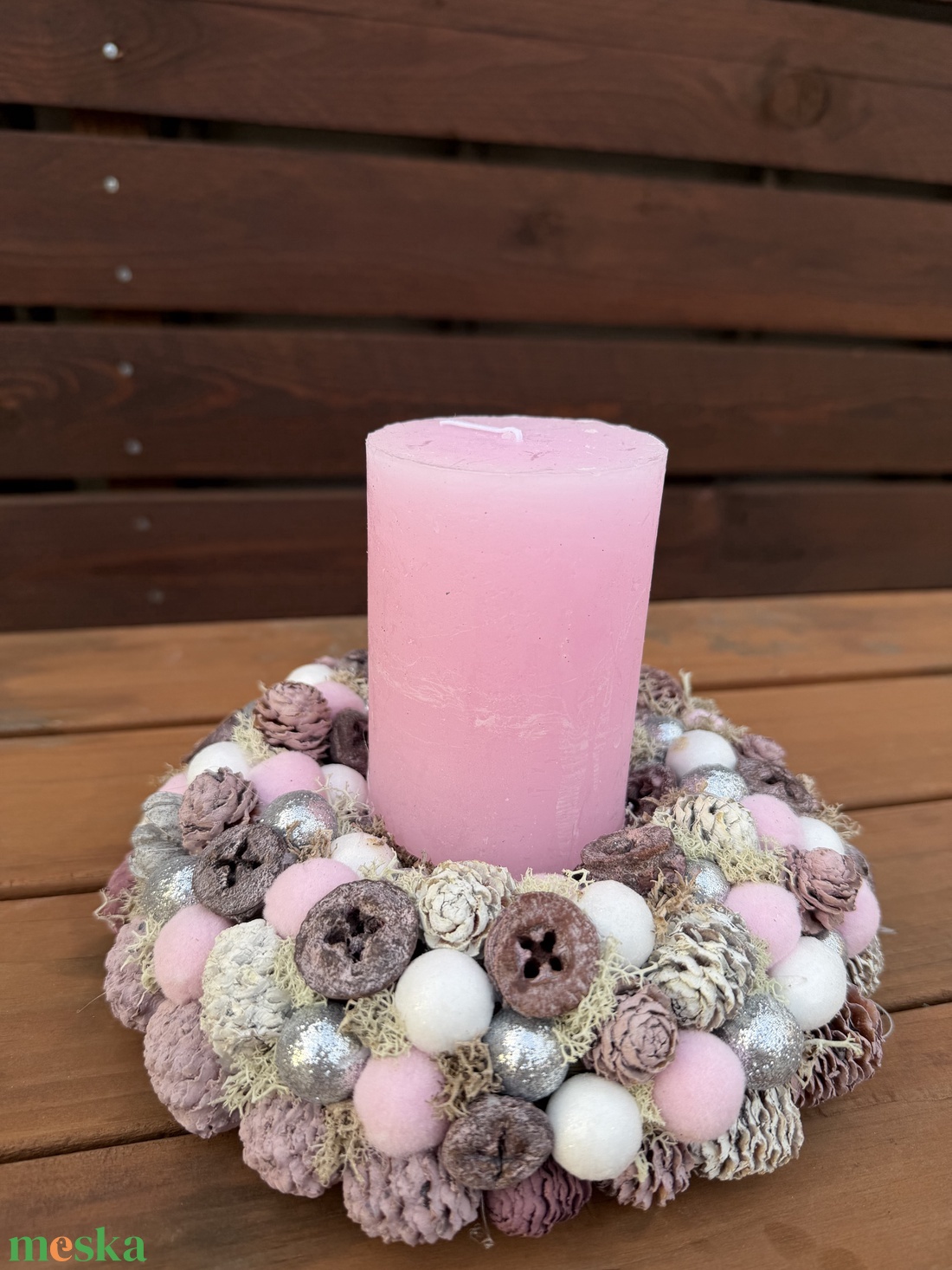 Karácsonyi asztaldísz - karácsony - adventi díszek - adventi asztaldísz - Meska.hu