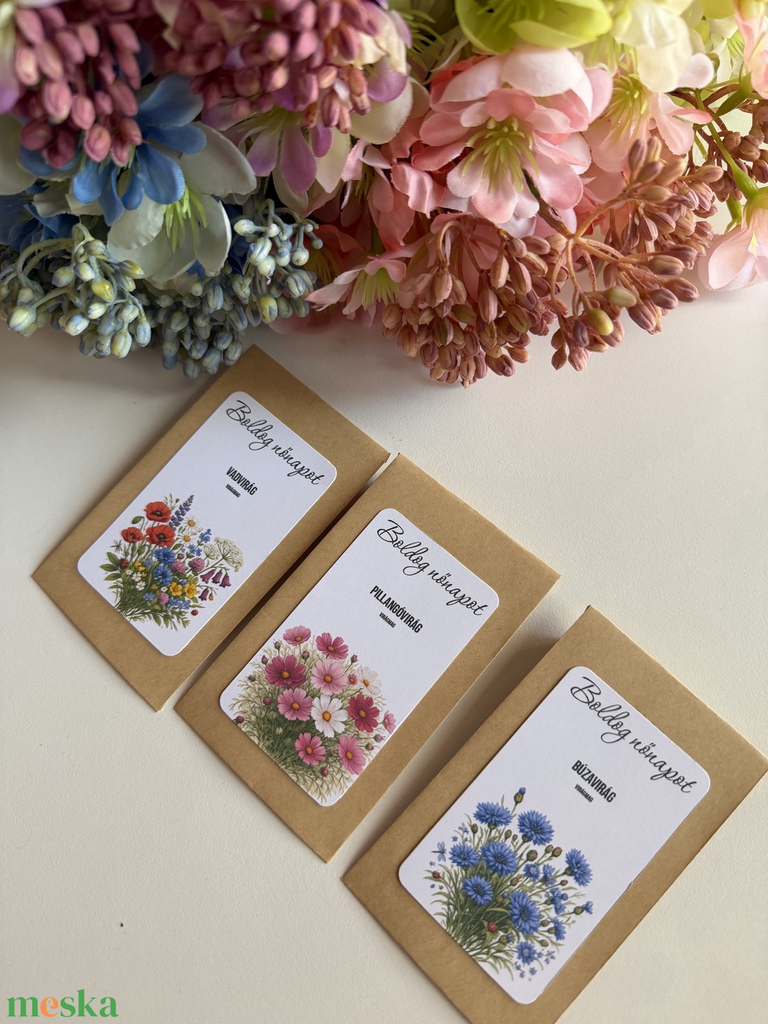Virágmag tasak, köszönőajándék - esküvő - emlék & ajándék - köszönőajándék - Meska.hu