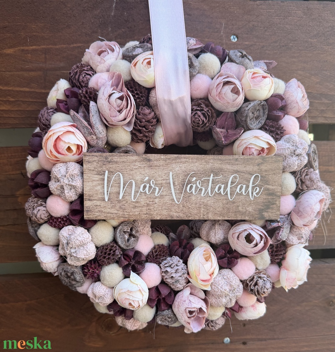 Tavaszi nyári ajtódísz - otthon & életmód - dekoráció - ajtó- és ablak dekoráció - ajtódísz & kopogtató - Meska.hu