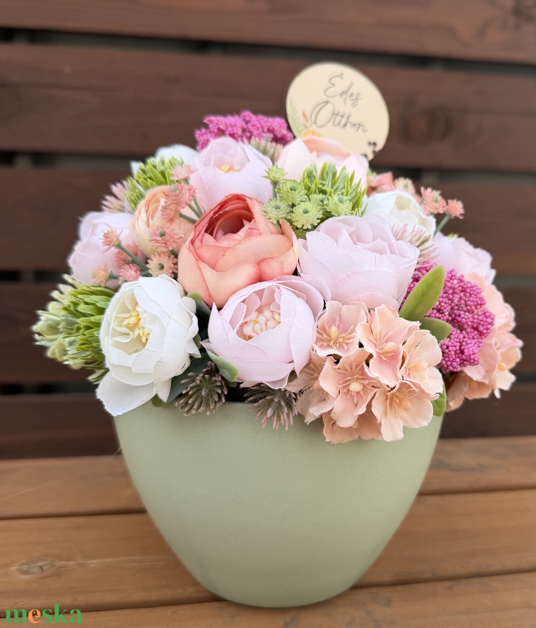 Anyák Napi tavaszi asztaldísz - otthon & életmód - virágdekoráció - virágdíszek - asztali virágdísz - Meska.hu