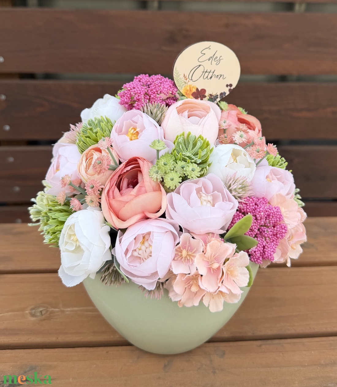 Anyák Napi tavaszi asztaldísz - otthon & életmód - virágdekoráció - virágdíszek - asztali virágdísz - Meska.hu