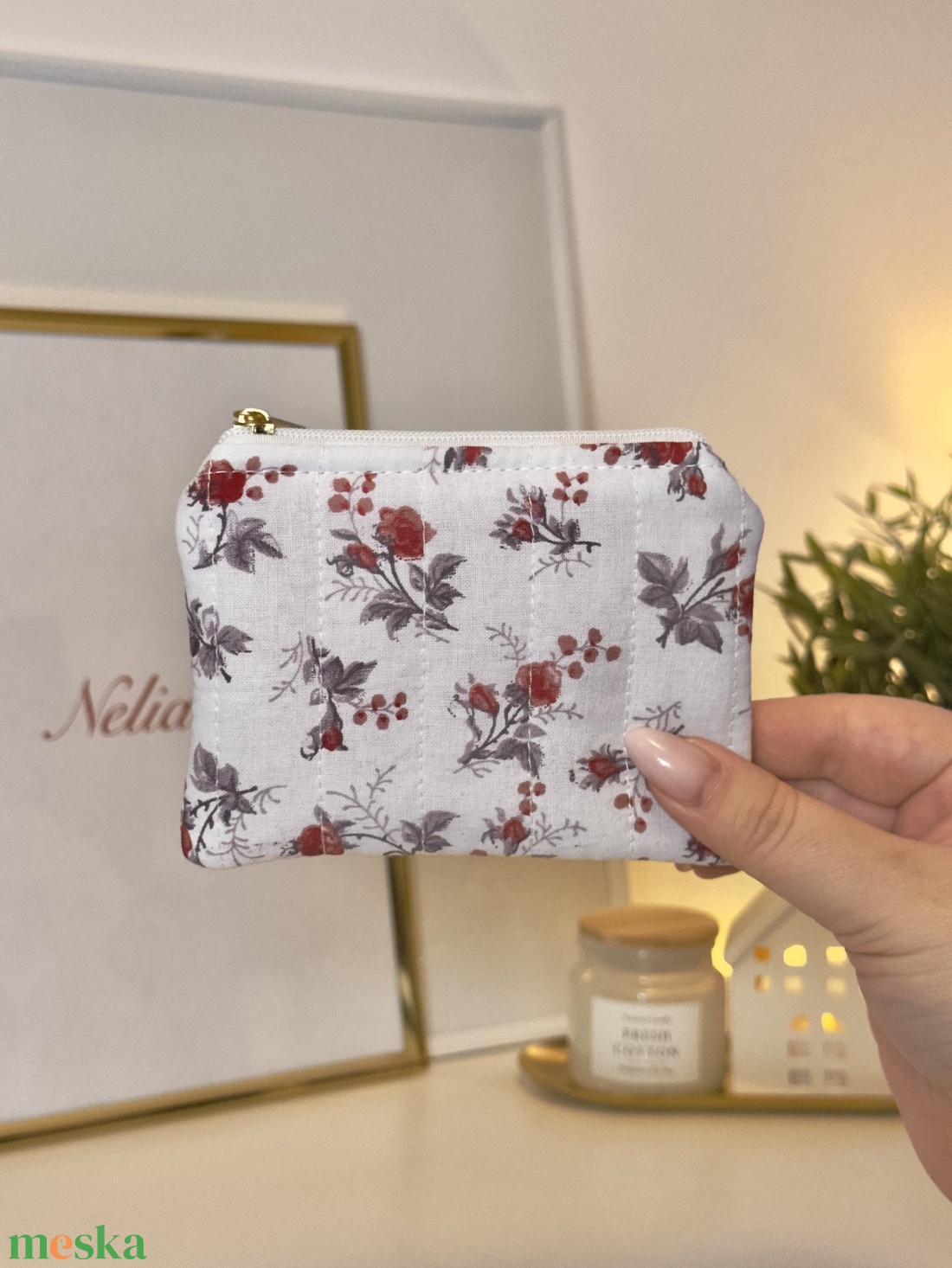 Rózsacsokros Mini neszesszer - táska & tok - neszesszer - Meska.hu