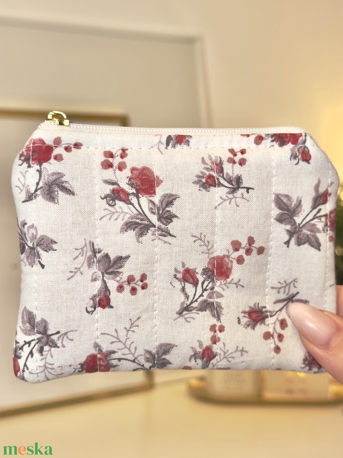 Rózsacsokros Mini neszesszer - táska & tok - neszesszer - Meska.hu
