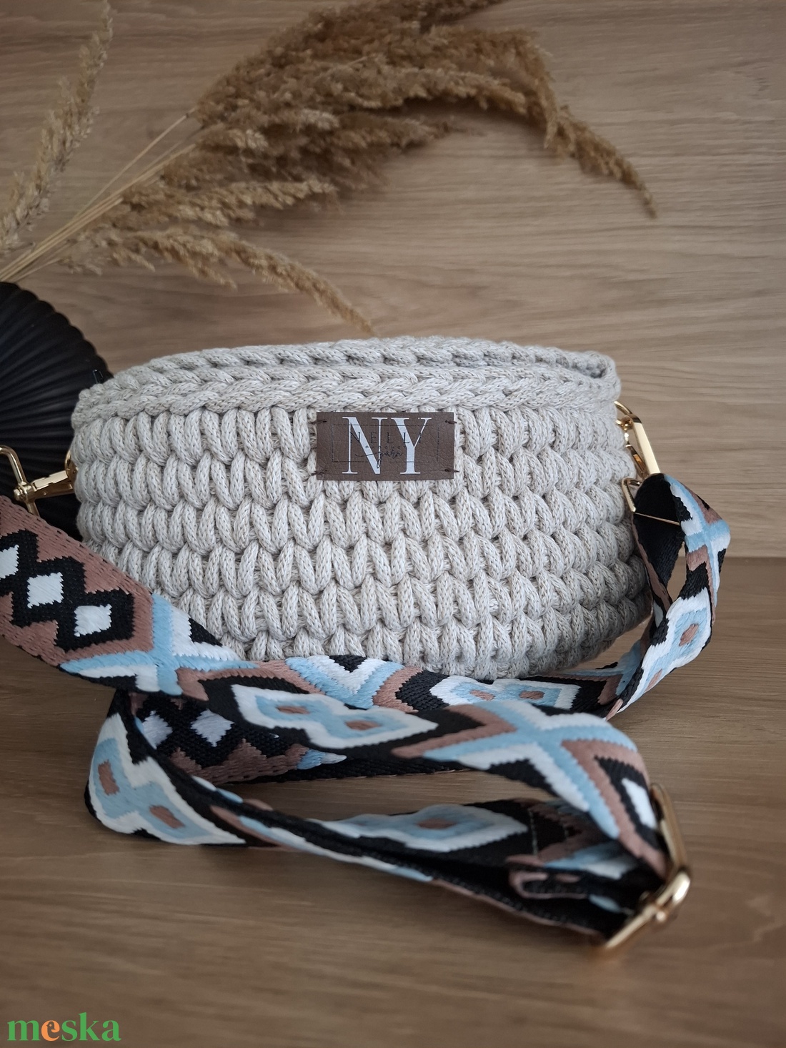 Horgolt búzaszemes crossbody - táska & tok - kézitáska & válltáska - vállon átvethető táska - Meska.hu Horgolt búzaszemes crossbody - táska & tok - kézitáska & válltáska - vállon átvethető táska - Meska.hu