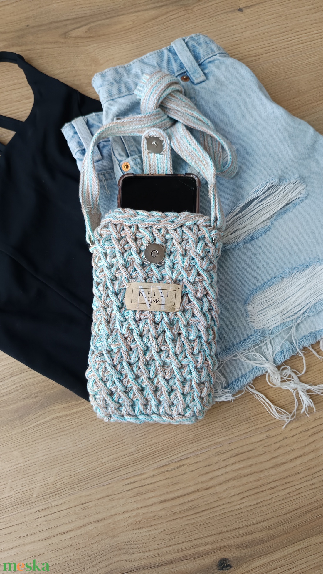 Summer mobiltartó crossbody - táska & tok - kézitáska & válltáska - vállon átvethető táska - Meska.hu Summer mobiltartó crossbody - táska & tok - kézitáska & válltáska - vállon átvethető táska - Meska.hu