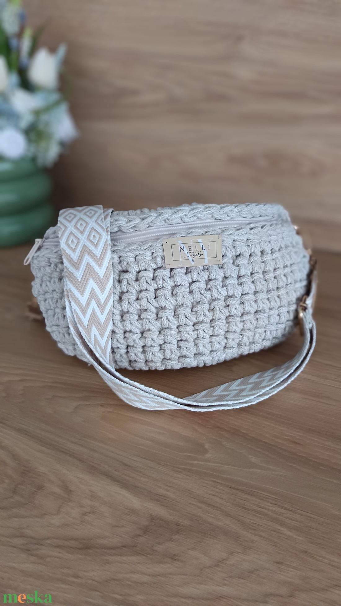 Tatu horgolt crossbody - táska & tok - kézitáska & válltáska - vállon átvethető táska - Meska.hu