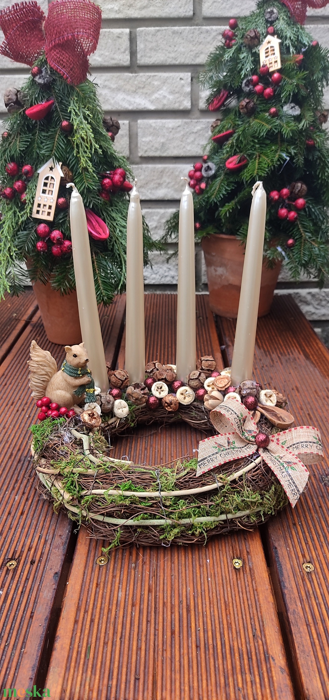Adventi koszorú county stílusban - karácsony - adventi díszek - adventi koszorú - Meska.hu Adventi koszorú county stílusban - karácsony - adventi díszek - adventi koszorú - Meska.hu