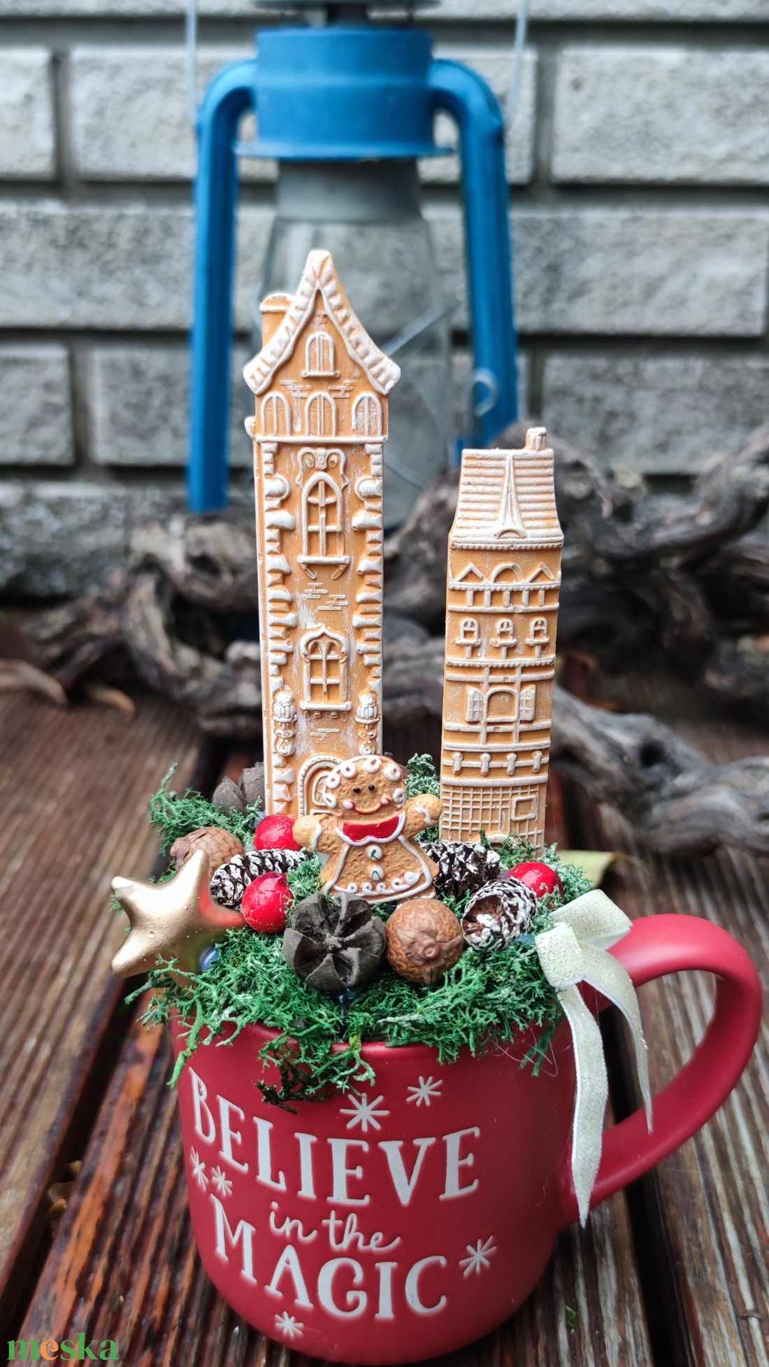 Karácsonyi  bögredísz  - karácsony - karácsonyi lakásdekoráció - karácsonyi lakásdíszek - Meska.hu