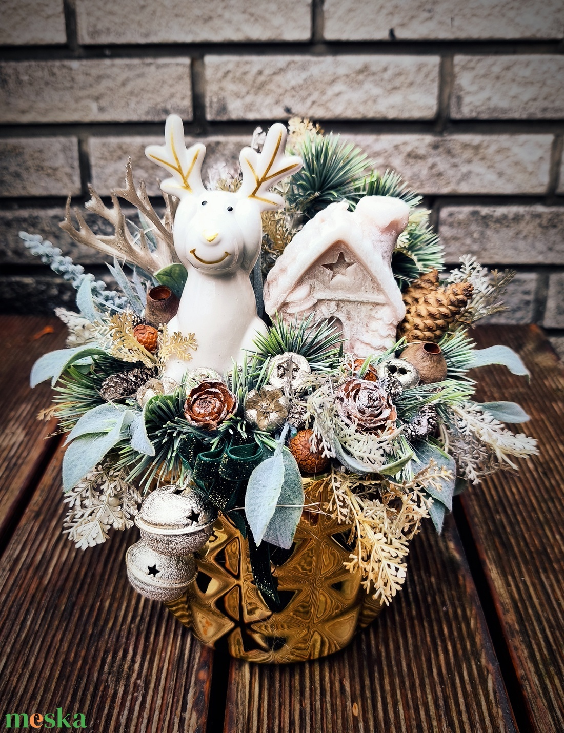 Impoz - karácsony - karácsonyi lakásdekoráció - karácsonyi falu, házikó - Meska.hu