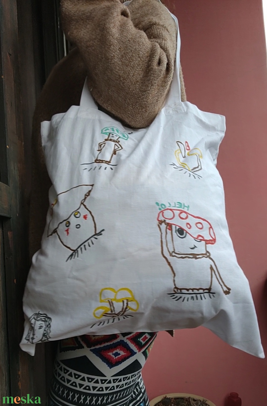 Gombás vászontatyi  - táska & tok - bevásárlás & shopper táska - shopper, textiltáska, szatyor - Meska.hu Gombás vászontatyi  - táska & tok - bevásárlás & shopper táska - shopper, textiltáska, szatyor - Meska.hu