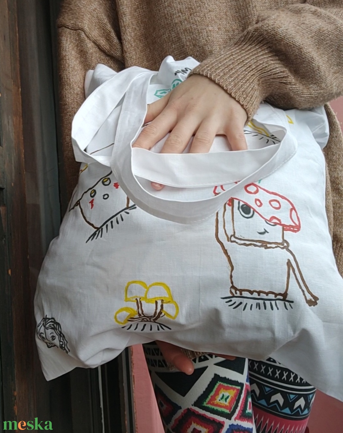 Gombás vászontatyi  - táska & tok - bevásárlás & shopper táska - shopper, textiltáska, szatyor - Meska.hu Gombás vászontatyi  - táska & tok - bevásárlás & shopper táska - shopper, textiltáska, szatyor - Meska.hu