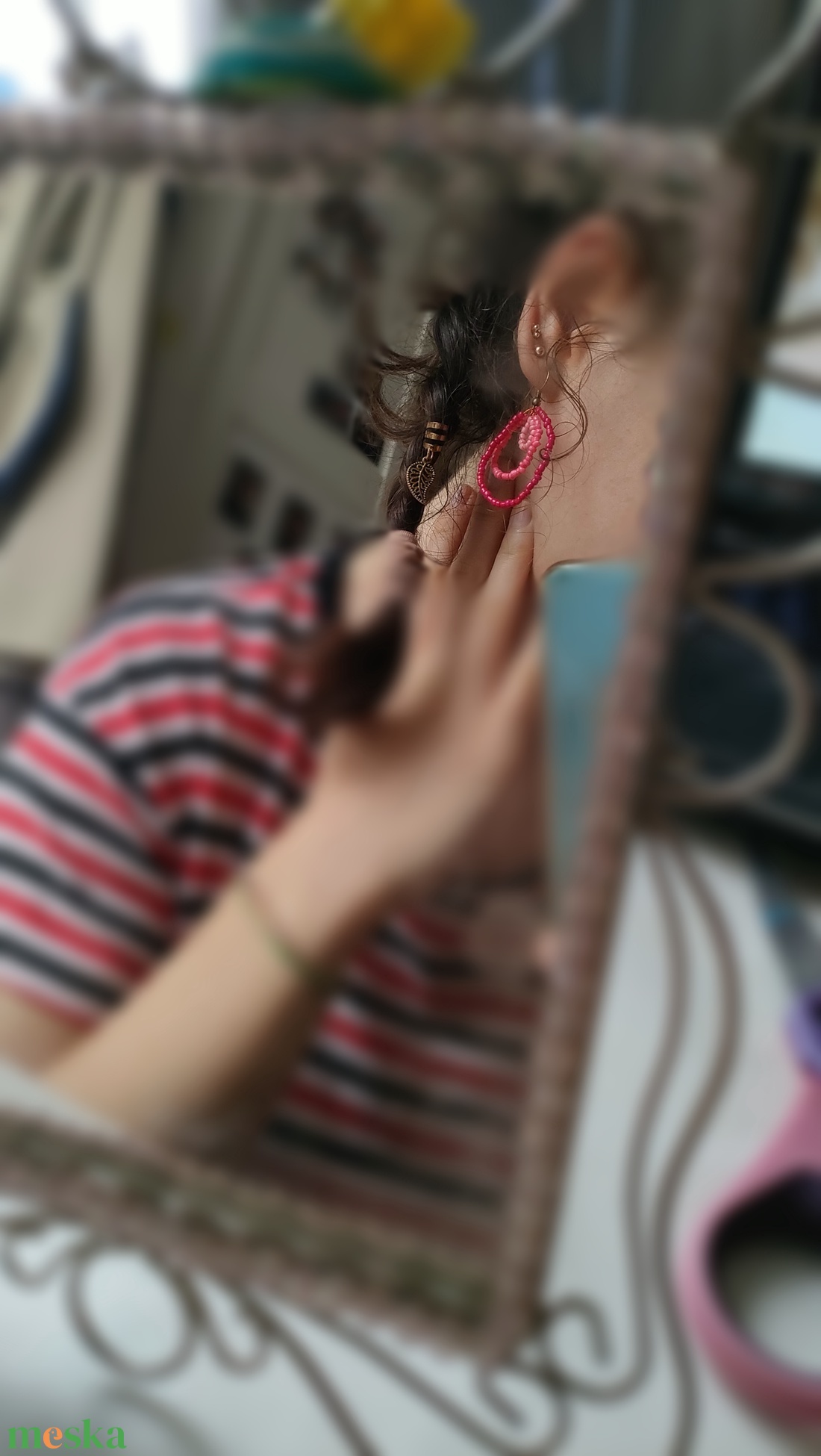 Gyöngyös fülbevaló  - ékszer - fülbevaló - lógó fülbevaló - Meska.hu Gyöngyös fülbevaló  - ékszer - fülbevaló - lógó fülbevaló - Meska.hu