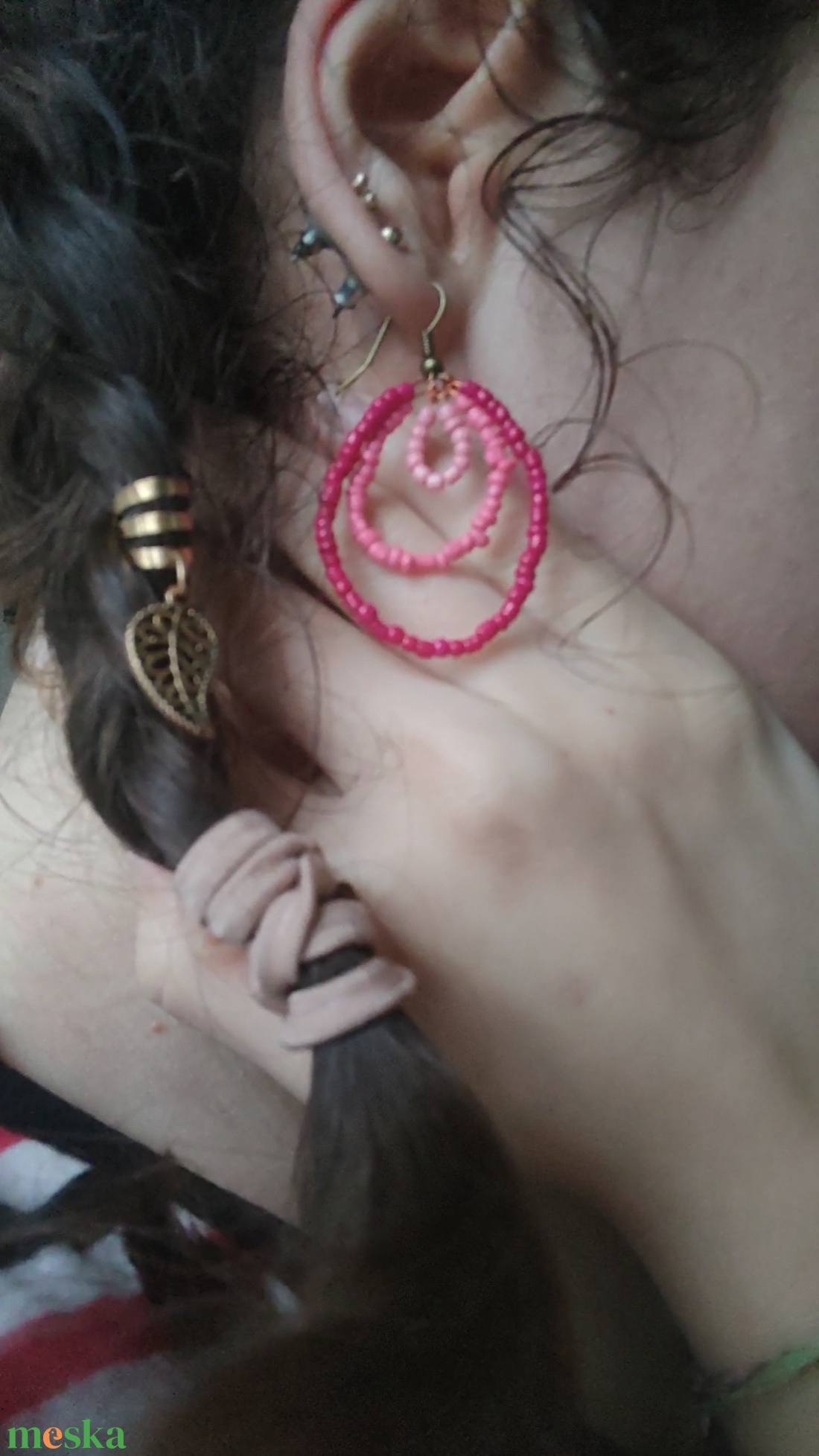 Gyöngyös fülbevaló  - ékszer - fülbevaló - lógó fülbevaló - Meska.hu Gyöngyös fülbevaló  - ékszer - fülbevaló - lógó fülbevaló - Meska.hu