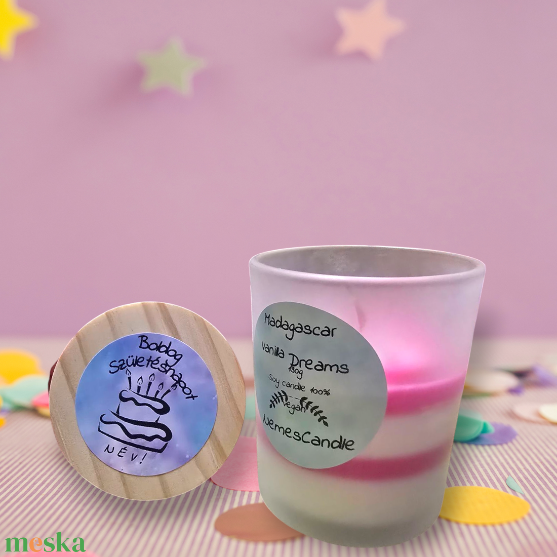 Happy Birthday Candle - otthon & életmód - gyertya, illat, aroma - gyertya - Meska.hu