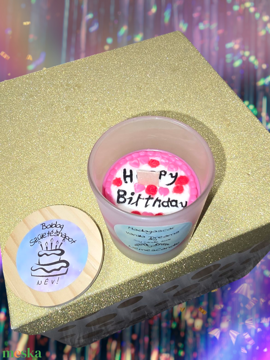 Happy Birthday Candle - otthon & életmód - gyertya, illat, aroma - gyertya - Meska.hu