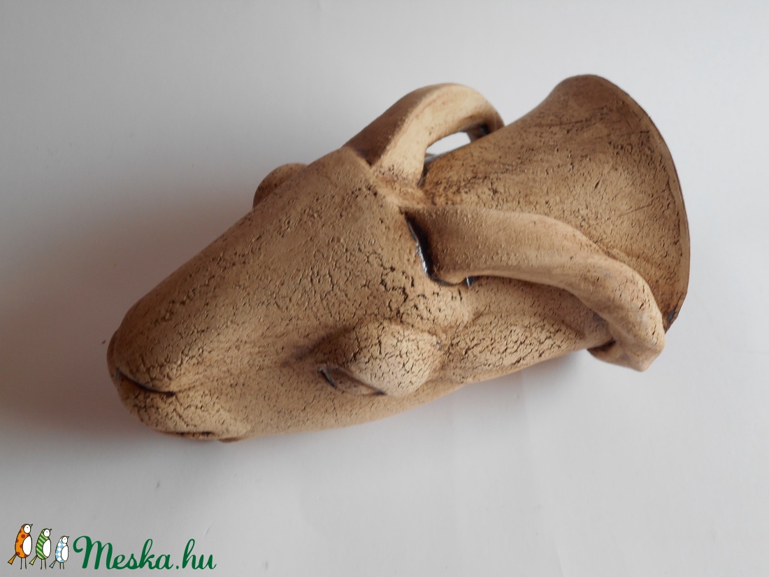 Kecskebak ivóedény, Rhüton -  - Meska.hu