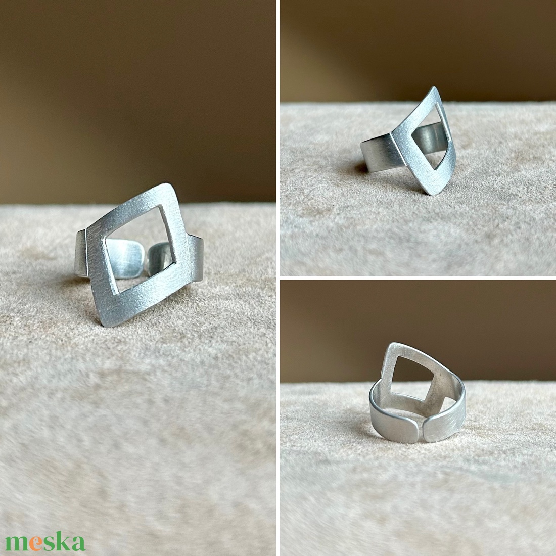 Modern gyűrű - ékszer - gyűrű - figurális gyűrű - Meska.hu