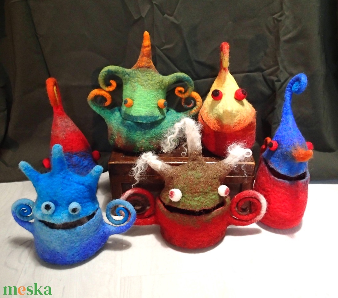 Kacifánt - nemez tároló  - karácsony - mikulás - mikulás ajándékok - Meska.hu