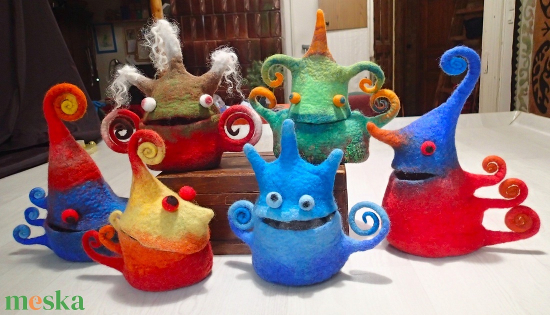 Kacifánt - nemez tároló  - karácsony - mikulás - mikulás ajándékok - Meska.hu