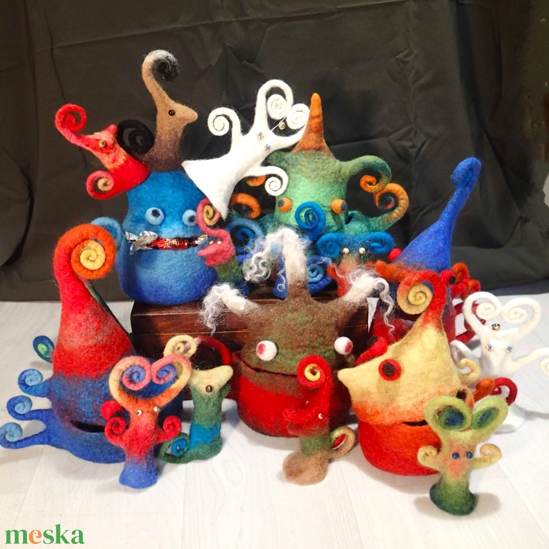 Kacifánt - nemez tároló  - karácsony - mikulás - mikulás ajándékok - Meska.hu