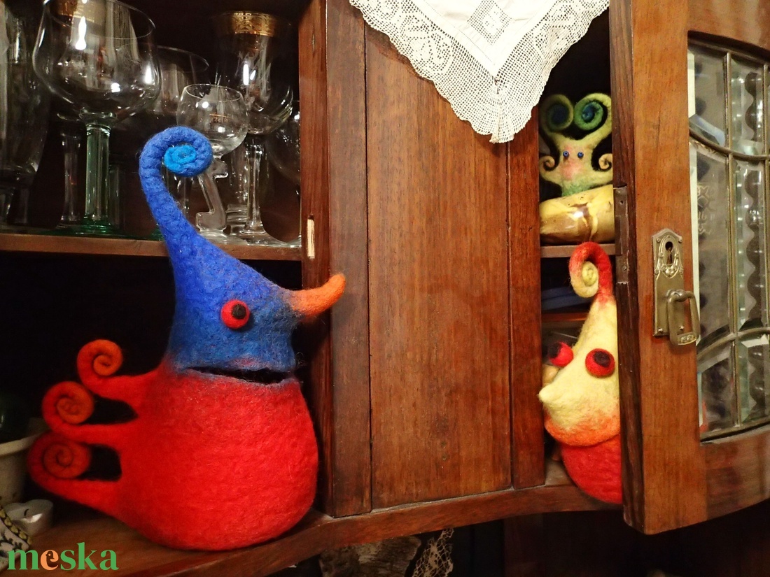 Kacifánt - nemez tároló  - karácsony - mikulás - mikulás ajándékok - Meska.hu