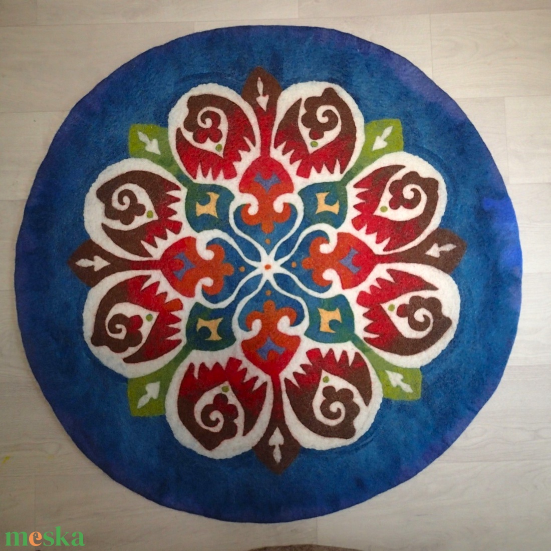 Áramlás-nemezmandala - otthon & életmód - dekoráció - spiritualitás - mandala - Meska.hu