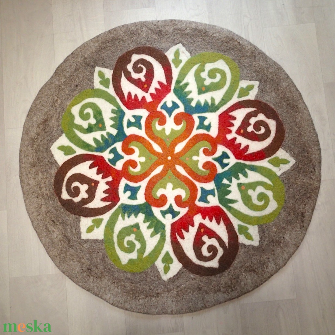 Szív-nemezmandala - otthon & életmód - dekoráció - spiritualitás - mandala - Meska.hu