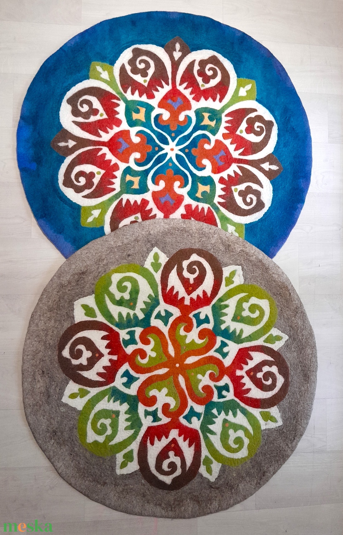 Szív-nemezmandala - otthon & életmód - dekoráció - spiritualitás - mandala - Meska.hu