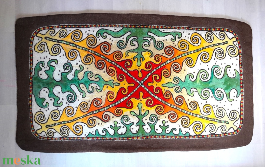 Erdő - nemez szőnyeg - otthon & életmód - lakástextil - falvédő - Meska.hu