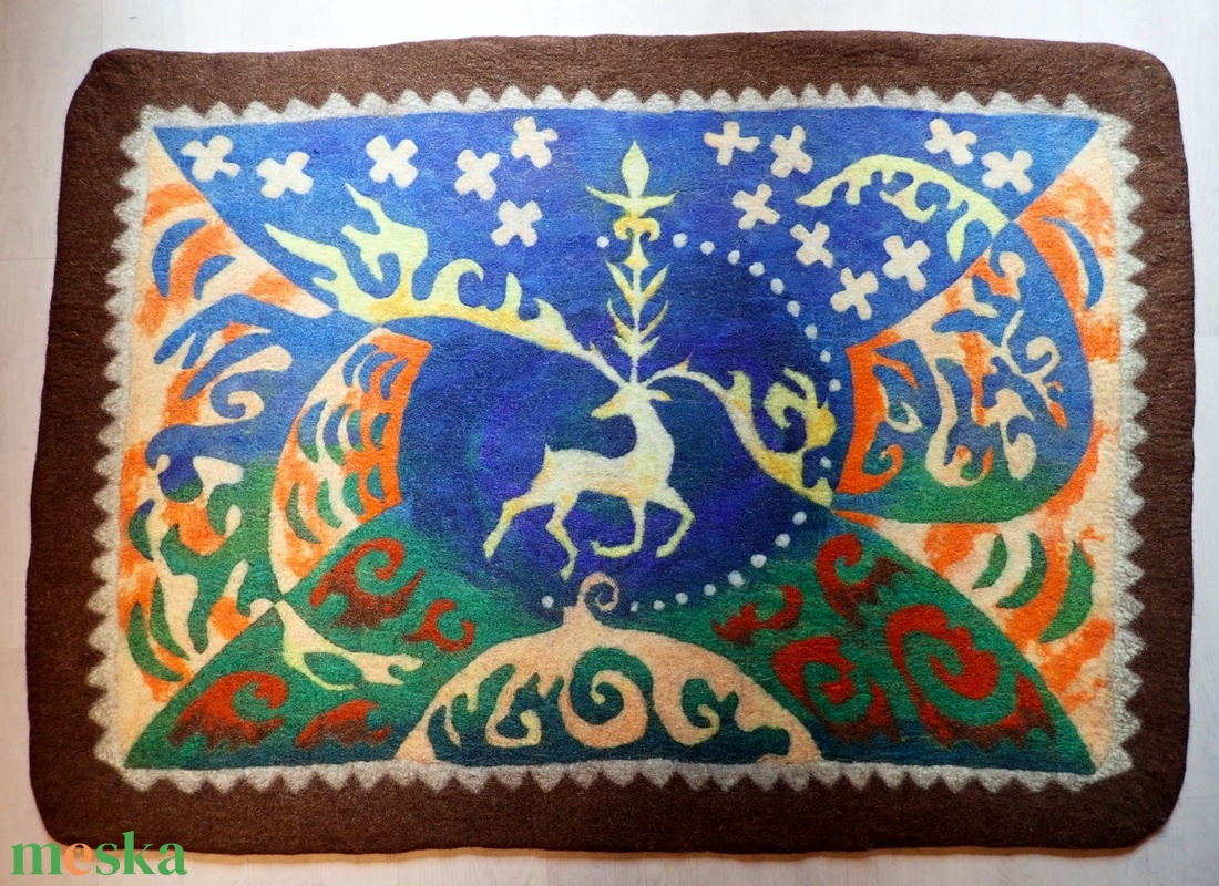 Csodaszarvas - Hold - otthon & életmód - lakástextil - falvédő - Meska.hu