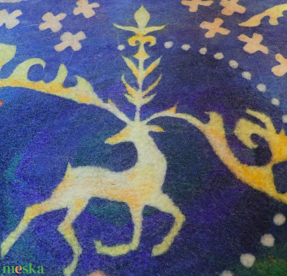 Csodaszarvas - Hold - otthon & életmód - lakástextil - falvédő - Meska.hu