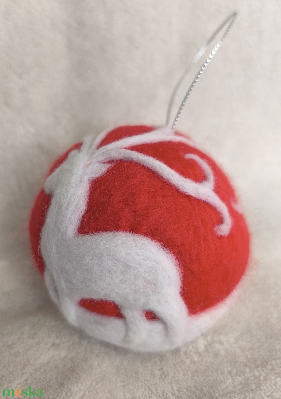 Tűnemezelt karácsonyfadísz - szarvas - karácsony - karácsonyi lakásdekoráció - karácsonyfadíszek - Meska.hu