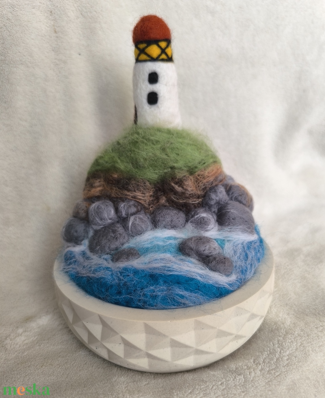 Tűnemezelt világítótorony  - otthon & életmód - dekoráció - asztal és polc dekoráció - asztaldísz - Meska.hu