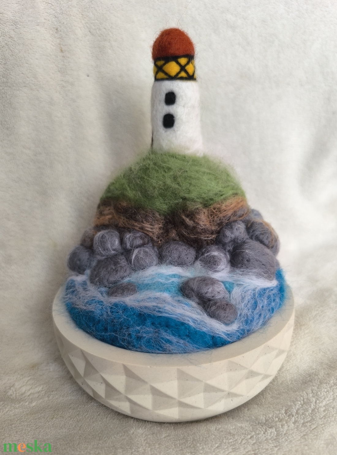 Tűnemezelt világítótorony  - otthon & életmód - dekoráció - asztal és polc dekoráció - asztaldísz - Meska.hu