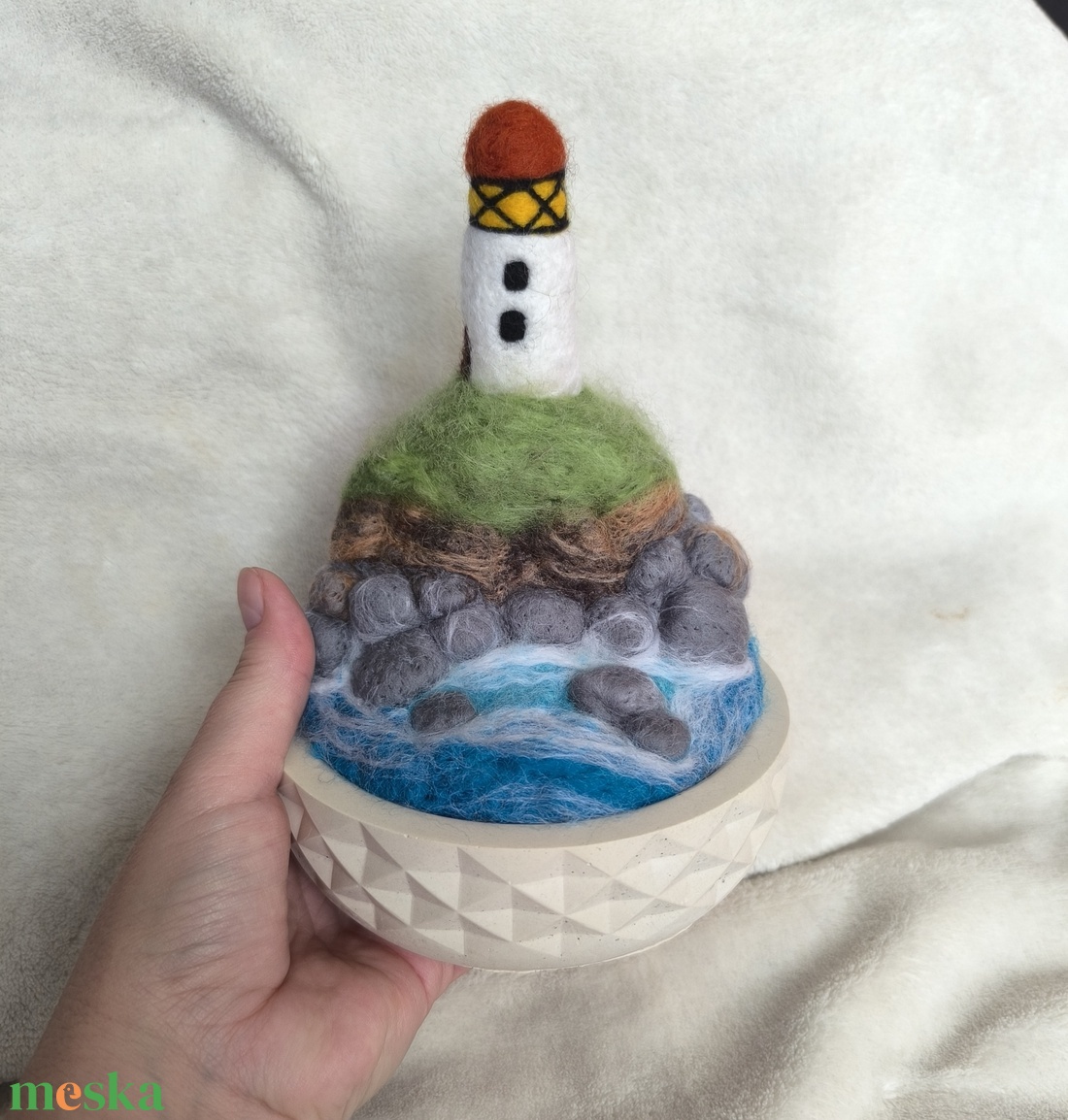 Tűnemezelt világítótorony  - otthon & életmód - dekoráció - asztal és polc dekoráció - asztaldísz - Meska.hu