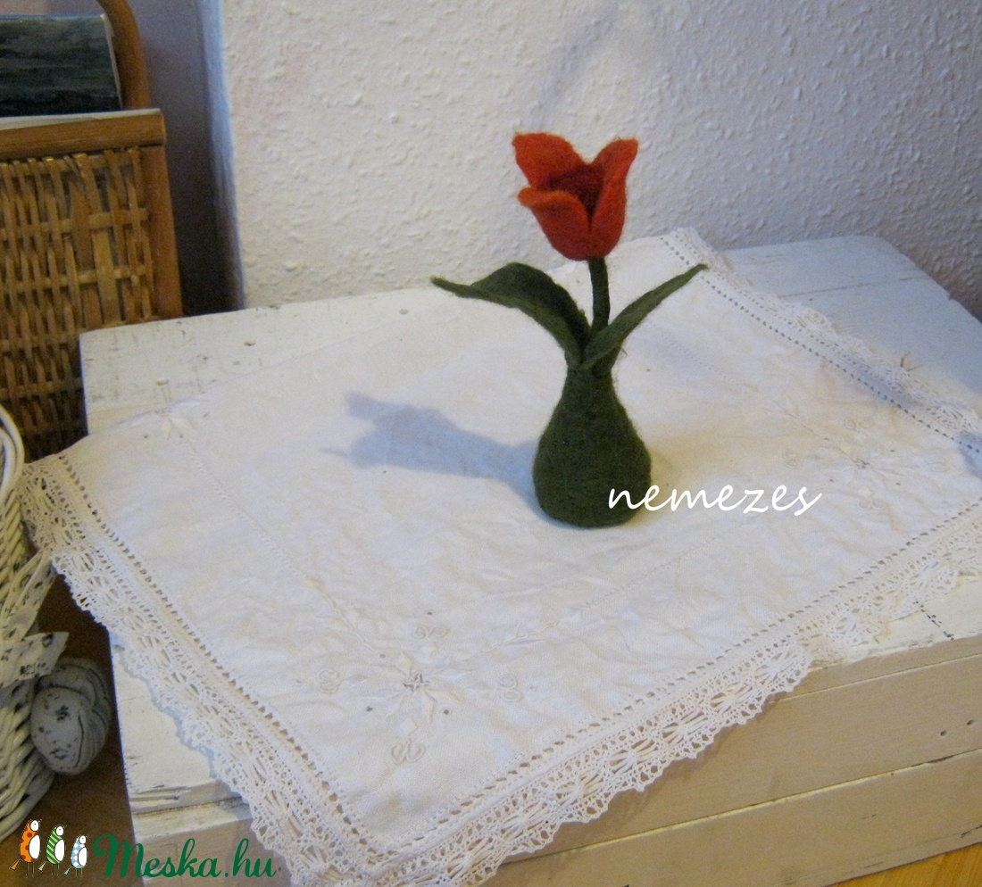 nemez tulipán -  - Meska.hu