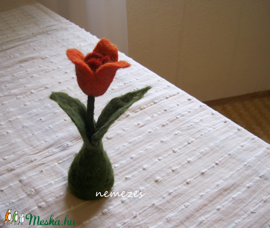 nemez tulipán -  - Meska.hu