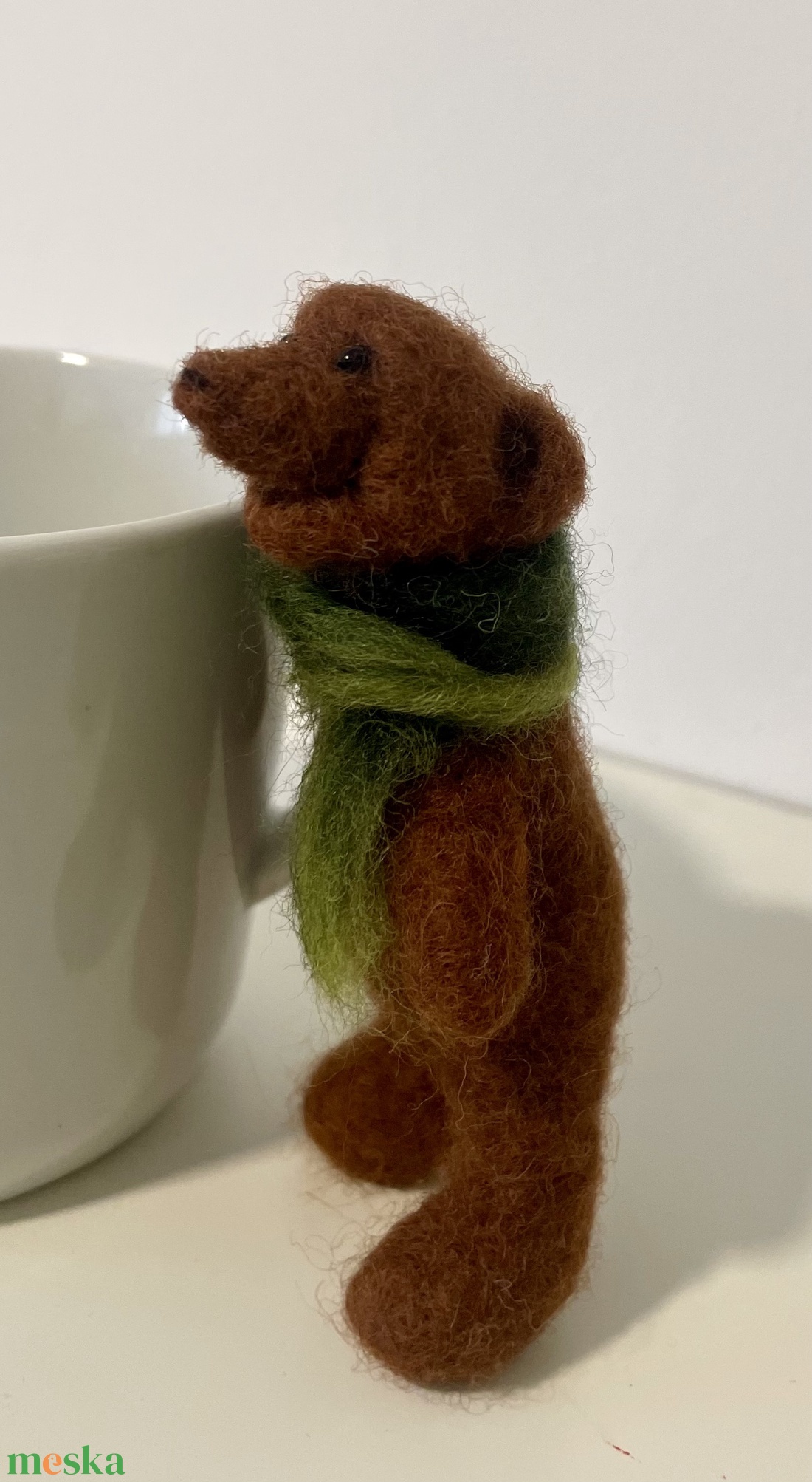 Kávézócimbora - maci nemez figura - otthon & életmód - konyhafelszerelés, tálalás - konyhai tárolás - tea & kávé tárolás - Meska.hu