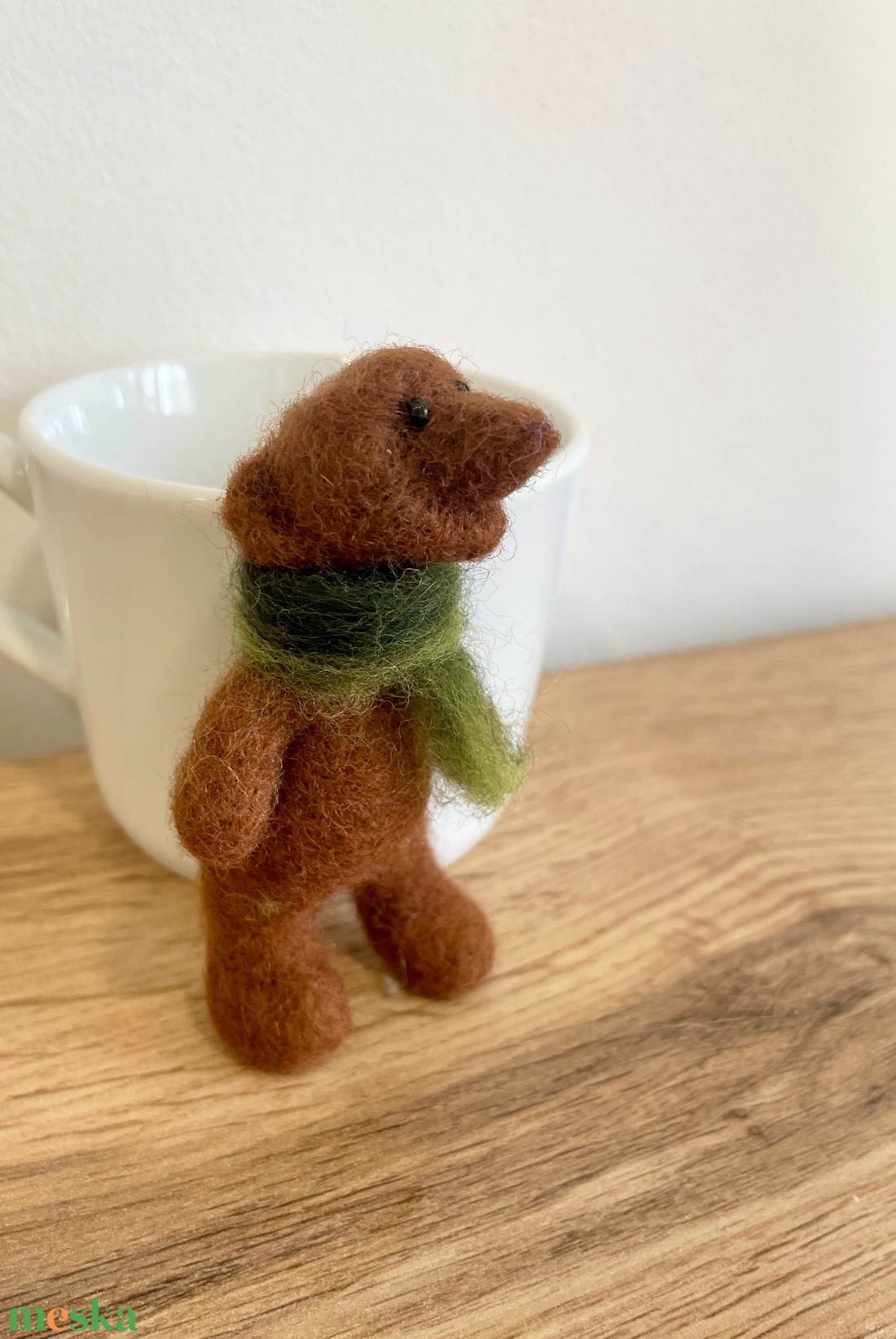 Kávézócimbora - maci nemez figura - otthon & életmód - konyhafelszerelés, tálalás - konyhai tárolás - tea & kávé tárolás - Meska.hu