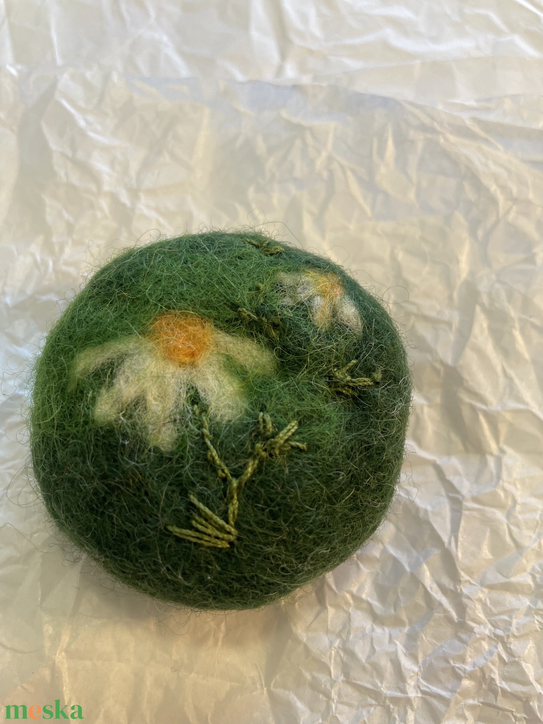 Margaréta - nemezelt szappan - szépségápolás - szappan & fürdés - fürdősó, fürdőgolyó, habfürdő - Meska.hu