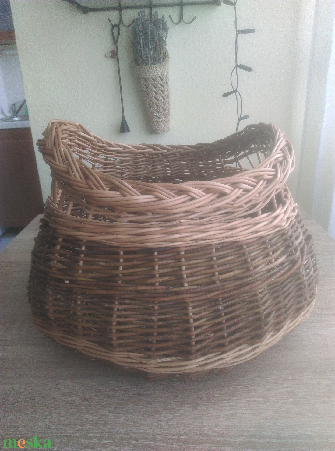 fonott kosár - otthon & életmód - tárolás & rendszerezés - tárolókosár - Meska.hu