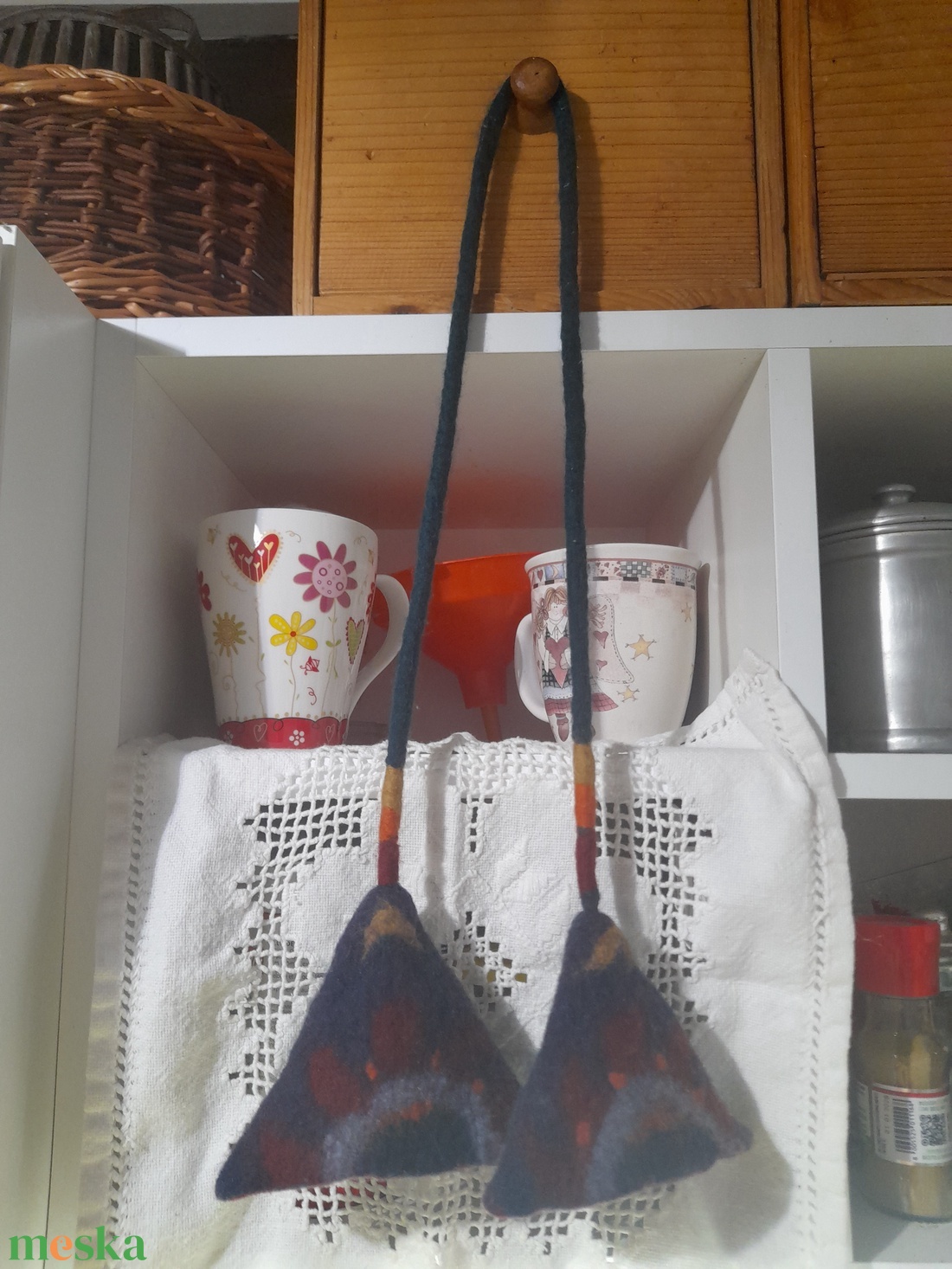 nemezelt edényfogó - otthon & életmód - konyhafelszerelés, tálalás - konyhai textil - edényfogó & edényfedő - Meska.hu