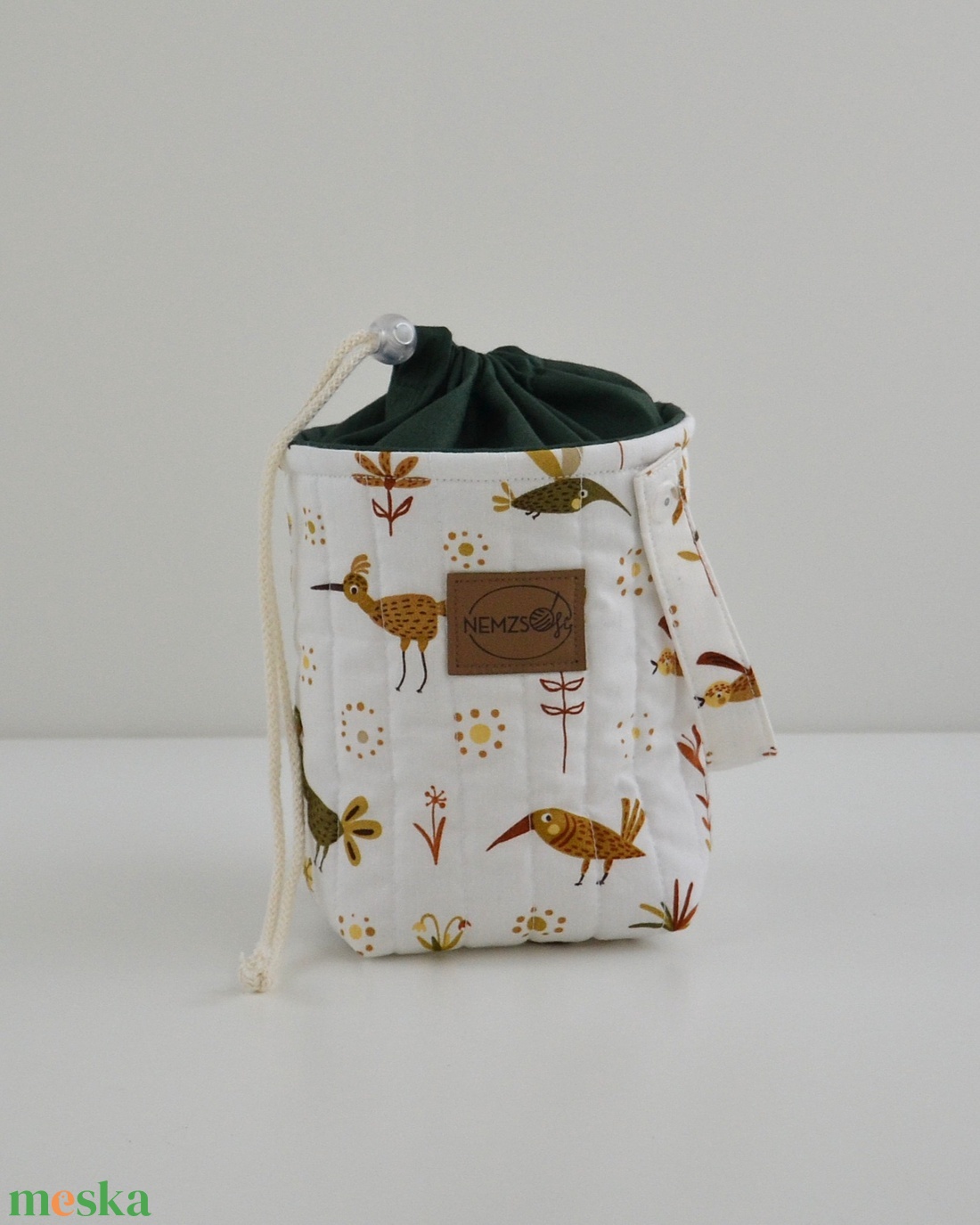 Kis méretű behúzós projekt táska kézimunkához (madaras) - táska & tok - kézitáska & válltáska - kézitáska - Meska.hu Kis méretű behúzós projekt táska kézimunkához (madaras) - táska & tok - kézitáska & válltáska - kézitáska - Meska.hu