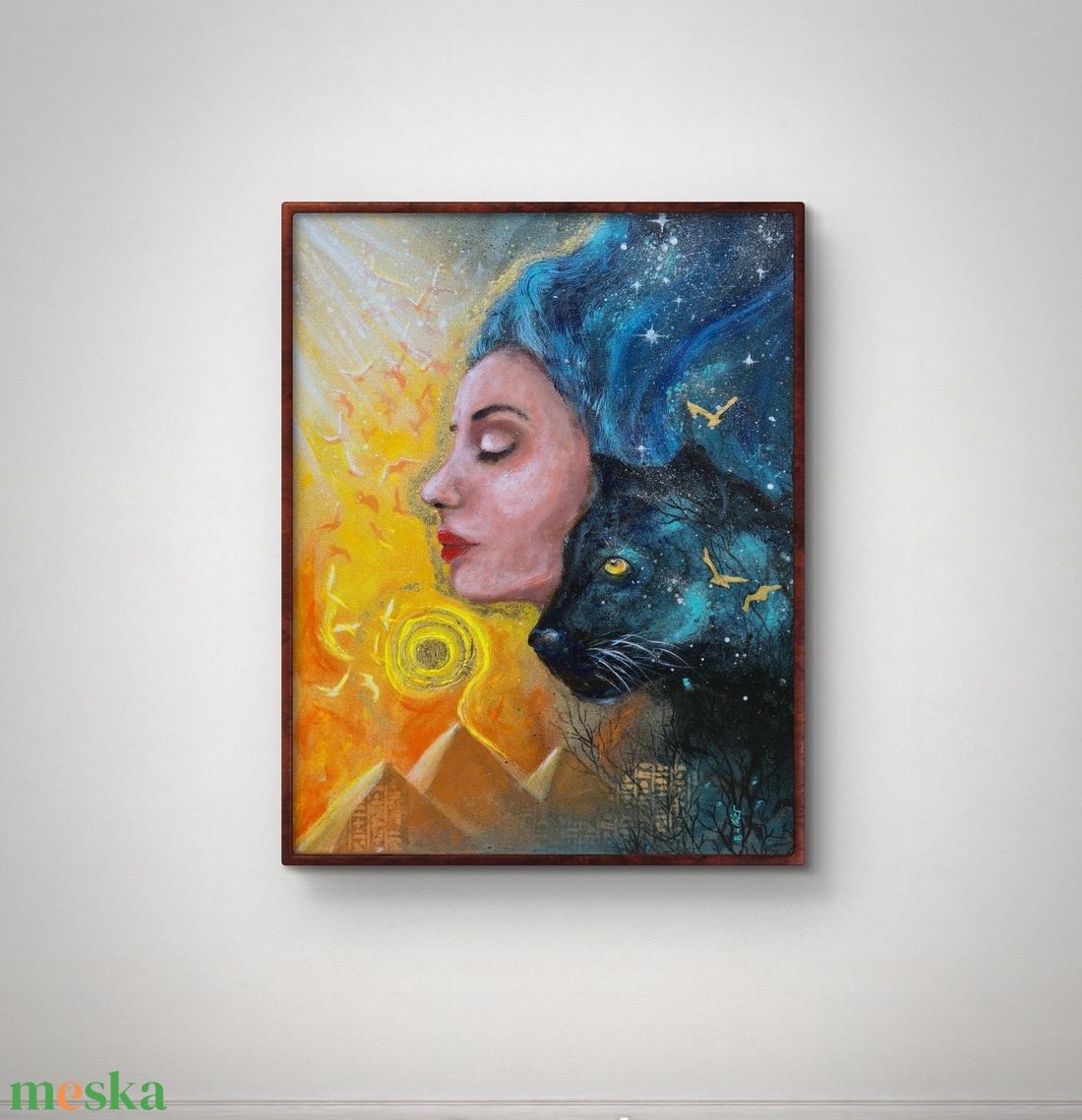 Mistyc - akril festmény vegyes technika - művészet - festmény - akril - Meska.hu